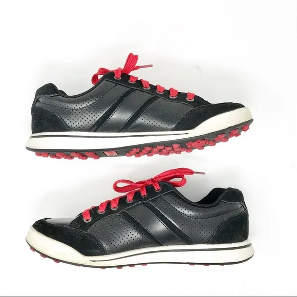 Wilson Ultra BLK Approach All Terrain Leather Golf Shoes Men's 9.5 - Picture 3 of 8